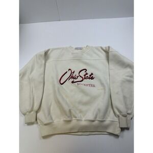 Vintage Ohio State Buckeyes Sweatshirt Crew Neck Embroidered Adult Large